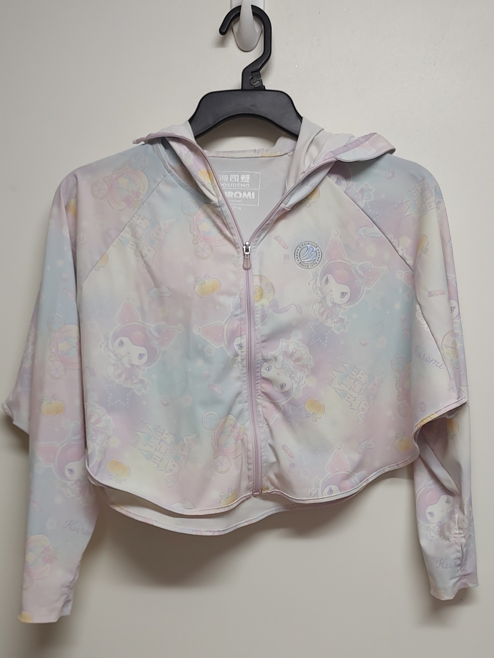 Sanrio Kuromi Pastel Hooded Jacket in Pink and Light Blue